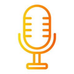 microphone gradient icon