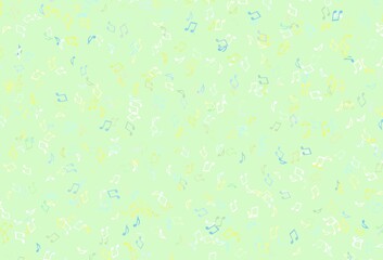 Light colorful vector pattern with music elements.