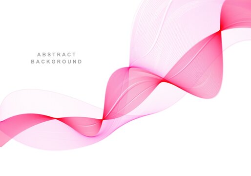 Modern Pink Smoke Flowing Wave Background