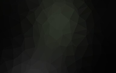 Obraz premium Dark Black vector polygon abstract layout.