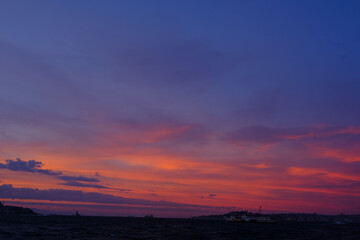 Fototapeta premium sunset in the sky