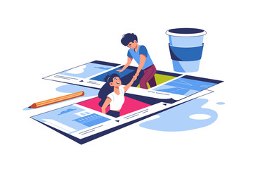 Creative film storyboard