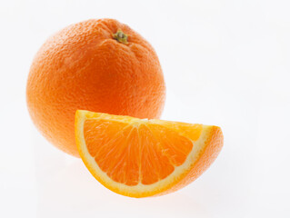 オレンジ　白バック