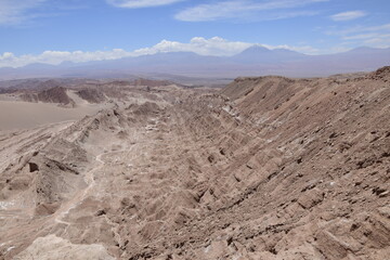 Valle de la Muerte (Death Valley) or Mars Valley, near San Pedro de Atacama town in Atacama Desert, Chile
