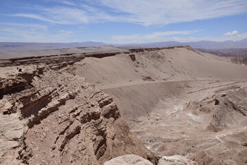 Valle de la Muerte (Death Valley) or Mars Valley, near San Pedro de Atacama town in Atacama Desert, Chile