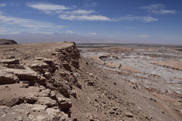 Fototapeta na wymiar Valle de la Luna or Valley of the Moon in Atacama Desert of Northern Chile near by San Pedro de atacama