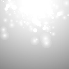 bokeh silver grey background snowflake snow shine