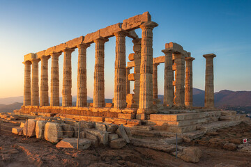 Ruins of the ancient temple at Cape Sounion