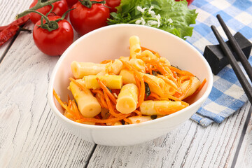 Korean food - pickled bamboo stalks