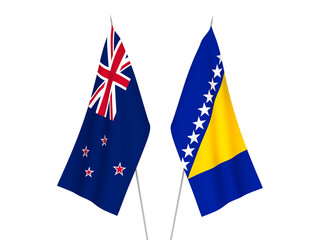 Bosnia and Herzegovina and New Zealand flags