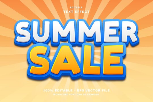 Summer Sale Text Effect