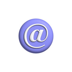 illustration of the postal address icon 3d rendering. Cartoon minimalistic style