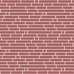 Brick wall brown red maroon seamless pattern vector illustration