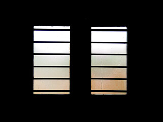 Silhouette photography with close window 