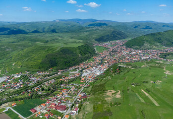 Praid resort ( village) - Romania seen from above