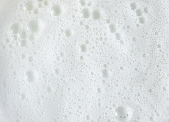 White soapy foam background