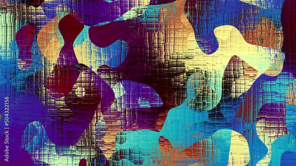 Aufkleber Seamless abstract wavy background for loop playback.