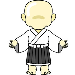 のっぺらぼうのイラスト