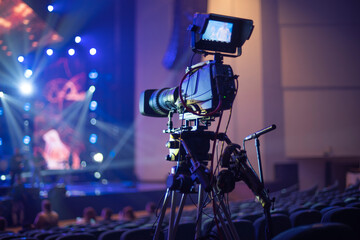 studio camera at the concert.