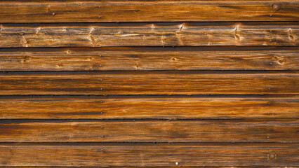 Old brown rustic dark grunge wooden timber wall or floor texture - wood background banner.