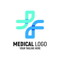 Obraz premium Medical Logo Design Template Inspiration, Vector Illustration.