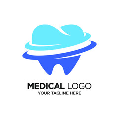Dental Logo Design Template Inspiration, Vector Illustration.