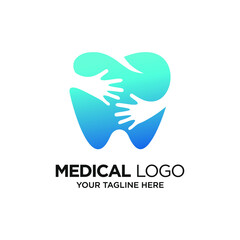 Dental Logo Design Template Inspiration, Vector Illustration.
