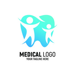 Dental Logo Design Template Inspiration, Vector Illustration.