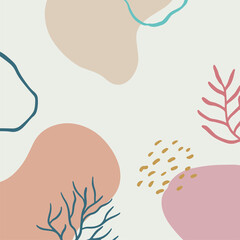 minimal background in pink flowers