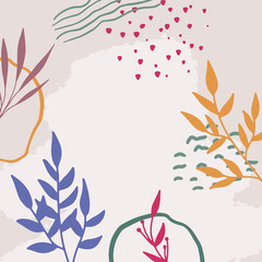 Vector of abstract creative backgrounds in minimal trendy style with copy space for text - design templates for social media stories - simple, stylish and minimal wallpaper designs