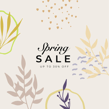 Spring summer background vector. Hand painted watercolor and gold brush texture, Flower and botanical leaves hand drawing. Abstract art design for wallpaper, wall arts, cover, wedding and invite card.
