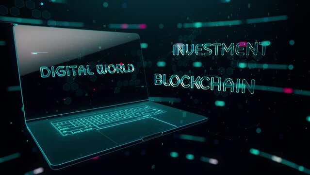 Meta Verse with digital technology hitech concept