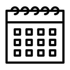 calendar line icon