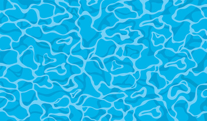 Fototapeta na wymiar Texture of water. Blue water texture background in vector illustration
