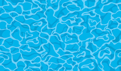 Texture of water. Blue water texture background in vector illustration