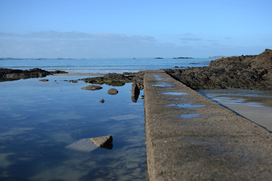 Saint-Malo - Ponton en b&eacute;ton