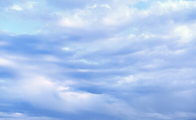 Naklejka na ściany i meble Blue sky with white cloud. Copy space. 