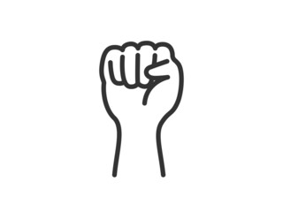 じゃんけんのグーの手のイラスト