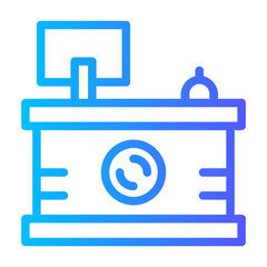 reception gradient icon