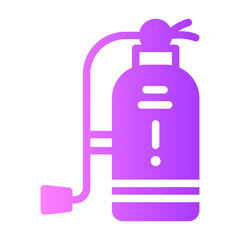 fire extinguisher gradient icon