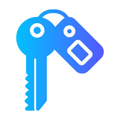 room key gradient icon