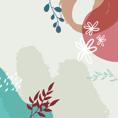 minimal background in colorful flowers