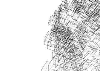 abstract geometric shape architectural background