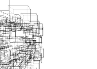 abstract geometric shape architectural background