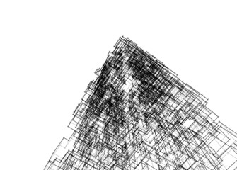 wire fence isolated on white