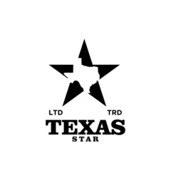 Fototapeta premium Texas star premium vintage logo design vector