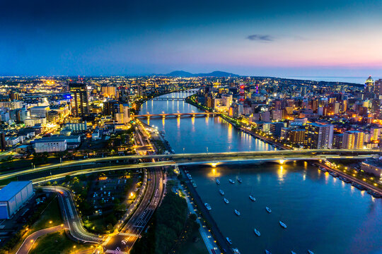 Night view from Toki Messe