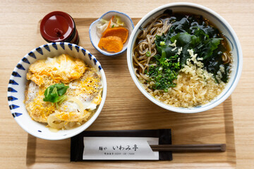 soba and katsudon