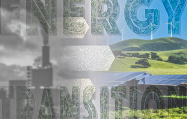 energy transition from fossil fuel to green energy.