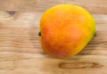 Healthy food mango fruit on wood table background